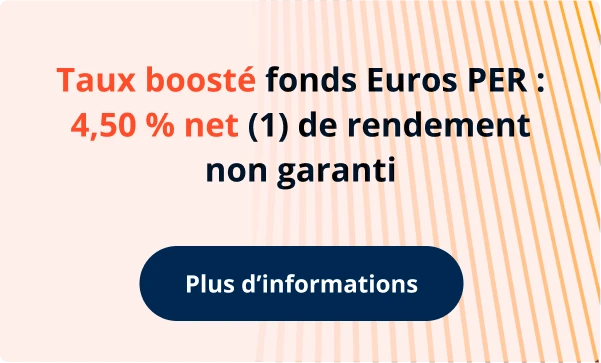 Offre boost fonds euros PER