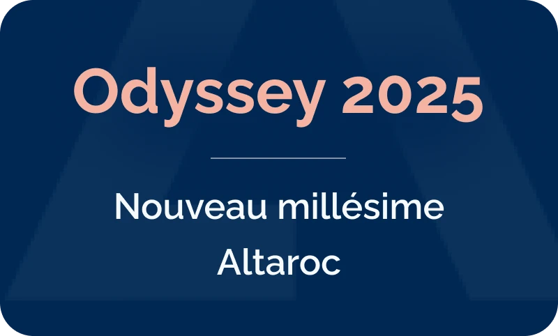 Bandeau du fonds de private equity Odyssey 2025 : nouveau millésime Altaroc