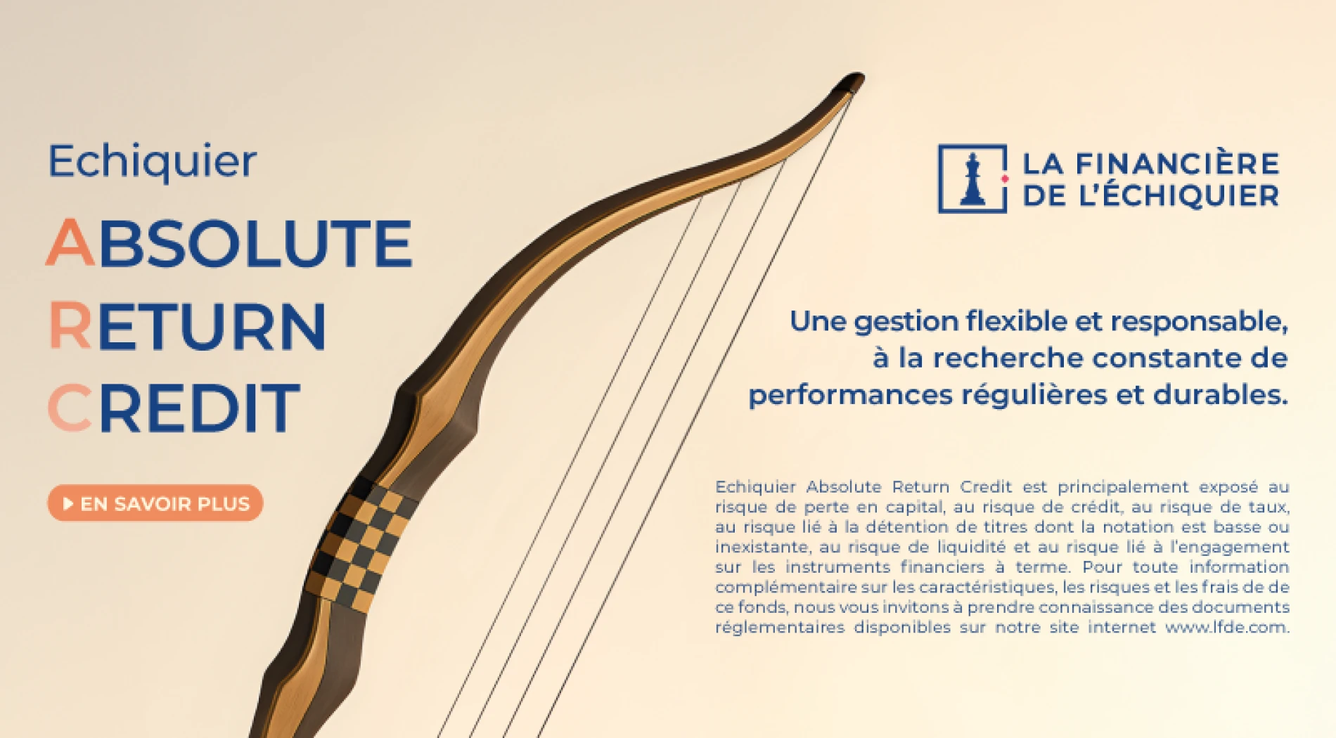 Bannière promotionnelle : fonds Echiquier Absolute Return Credit A