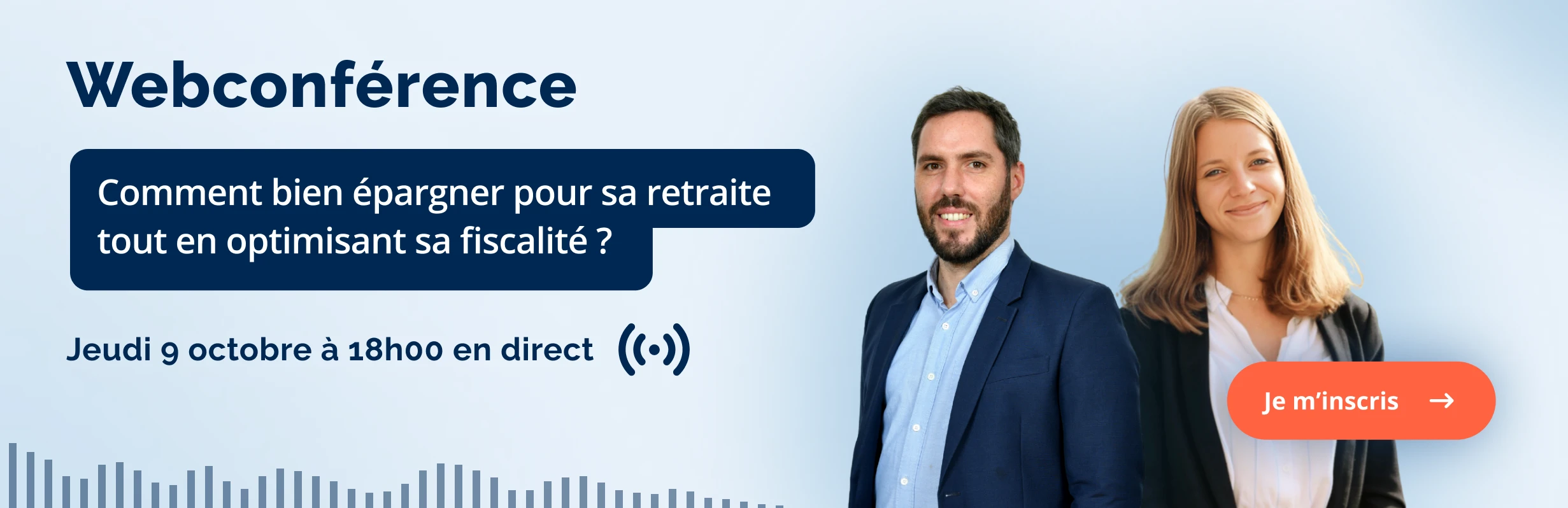 Webconférence en ligne jeudi 9 octobre à 18h : comment bien épargner pour sa retraite tout en optimisant sa fiscalité ? 