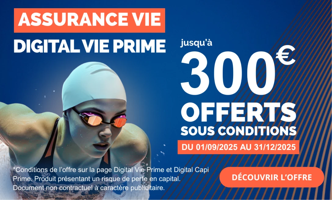 Offre de bienvenue 300 € offerts jusqu'au 31 décembre 2025