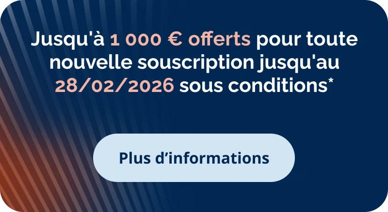 Offre de bienvenue : 1 000 euros offerts pour toute nouvelle souscription à Altaprofits Vie et Altaprofits Capitalisation.