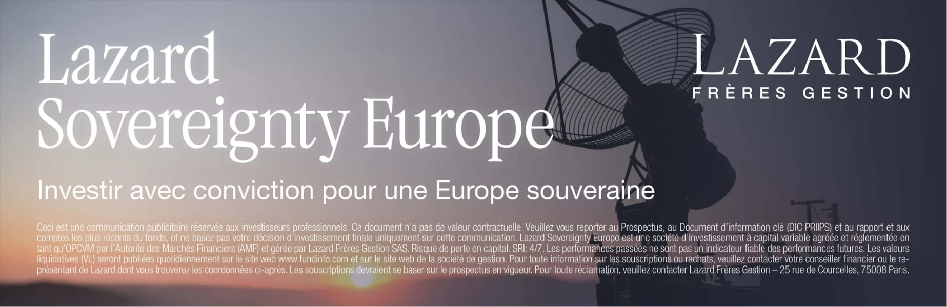 Lazard Sovereignty Europe : investir avec conviction pour une Europe souveraine.