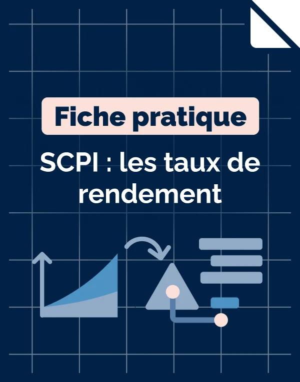 Miniature feuillet, les taux de rendement des SCPI.