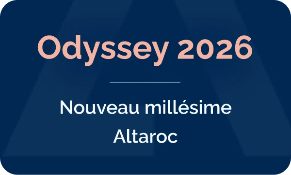 Bandeau du fonds de private equity Odyssey 2026 : nouveau millésime Altaroc